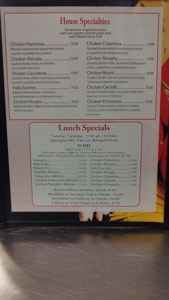 Joe's Pasta & Pizza Menu image 4